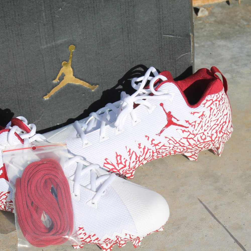 Jordan Alpha Menace Pro Low PEBAX Oklahoma Final 2018 Football Cleats
